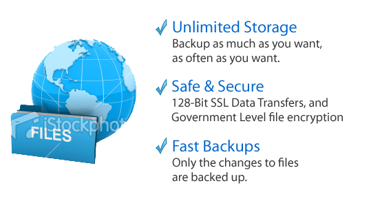 Unlimited online backup, powered by Hodge Interactive and Mozy